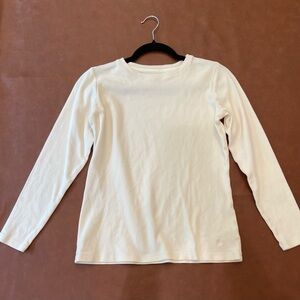 Isaac Mizrahi Cream Essentials Long Sleeve Shirt